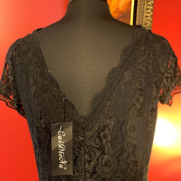 Oh Soo Sweet Black Lace Dress - Picture 10 of 16